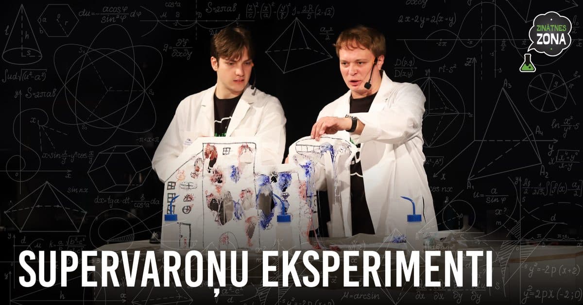 Supervaroņu eksperimenti: izrādes afiša